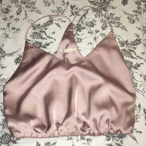 Silk crop top